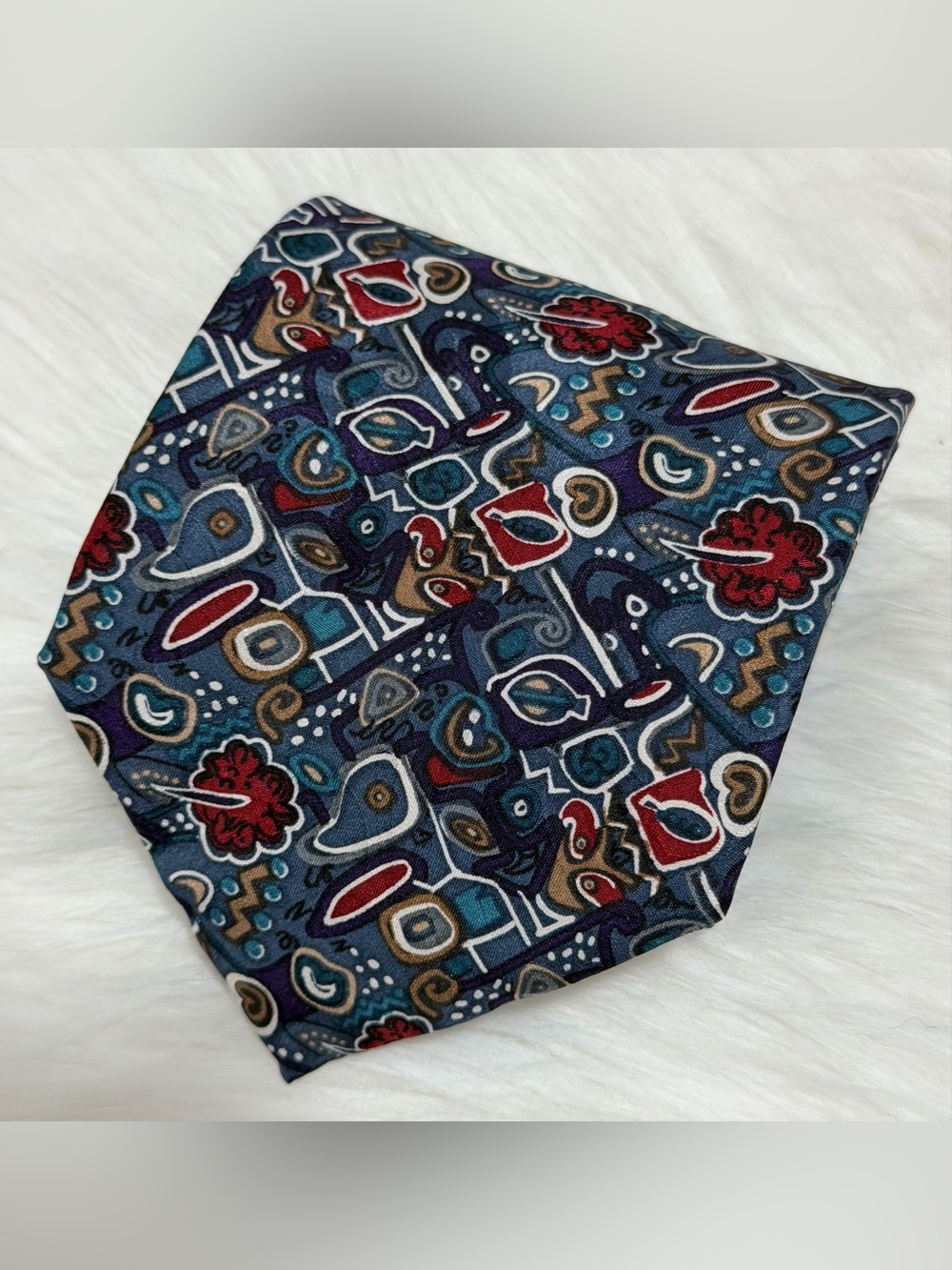 Vintage Via Veneto 100% Silk Hand Tailored Tie